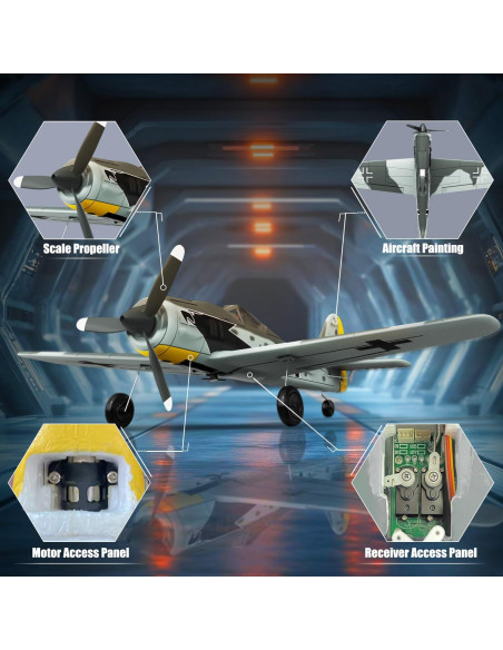 Avión RC VOLANTEXRC FW190 4CH con Giroscopio y Acrobacias Avión RC VOLANTEXRC FW190 4CH con Giroscopio y Acrobacias