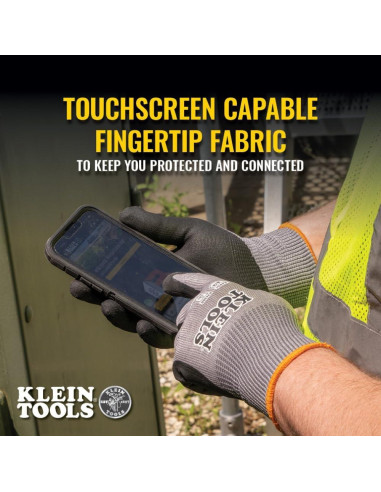 Guantes de Trabajo Klein Tools 60585, Resistentes a Cortes A2, Talla Grande, 2 Pares