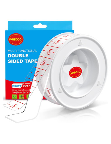 Cinta Doble Cara VUBOJO 3 cm x 3 m Transparente Resistente