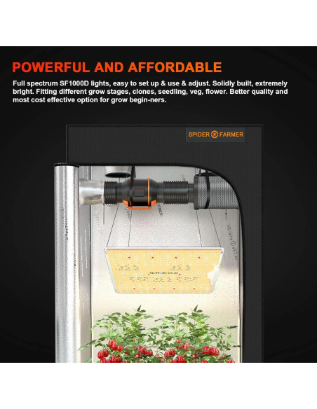 Spider Farmer SF1000D Luz de Cultivo LED 100W Diodos Samsung Spider Farmer SF1000D Luz de Cultivo LED 100W Diodos Samsung
