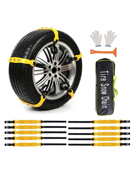 Cadenas de Nieve Antideslizantes Wimdoyily 10 Pcs para Autos Cadenas de Nieve Antideslizantes Wimdoyily 10 Pcs para Autos