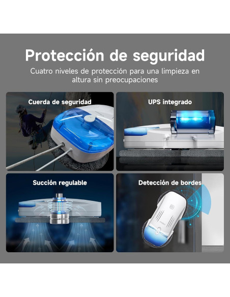 Robot Limpiador de Ventanas FMART T10PRO - Doble Spray 120ml Robot Limpiador de Ventanas FMART T10PRO - Doble Spray 120ml