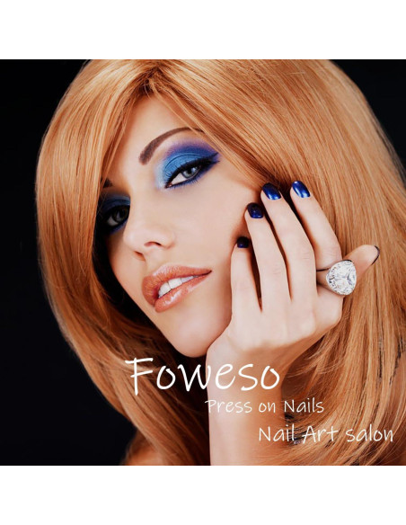 Uñas Postizas Cortas Foweso Punta Francesa Blancas 24 Pcs Uñas Postizas Cortas Foweso Punta Francesa Blancas 24 Pcs