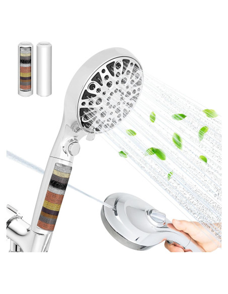 Cabezal de Ducha HYLER Alta Presión Cromo 9.5 LPM 8 Modos Cabezal de Ducha HYLER Alta Presión Cromo 9.5 LPM 8 Modos