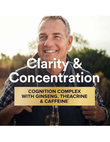 GNC Mega Men Vitapak Cognición 30 Paquetes Diarios 100mg Cafeína