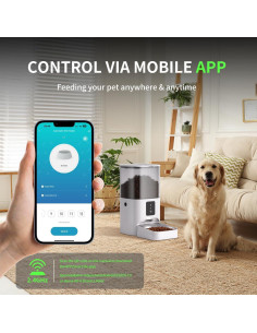 Comedero Automático para Mascotas iPawSpace FT3SW6 6L WiFi 2