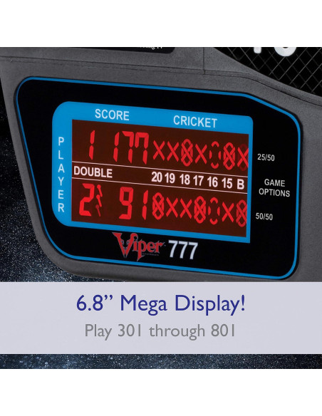Tablero de Dardos Electrónico Viper 777 15.5" 43 Juegos Tablero de Dardos Electrónico Viper 777 15.5" 43 Juegos