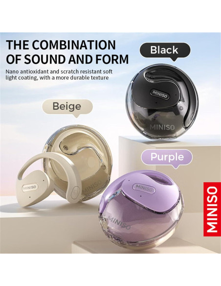 Auriculares Inalámbricos MINISO X15 Pro AI Traducción 148 Idiomas Auriculares Inalámbricos MINISO X15 Pro AI Traducción 148 Idiomas