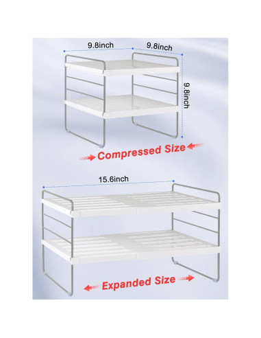 Organizador Expandible de 3 Niveles Cirhy para Cocina y Despensa