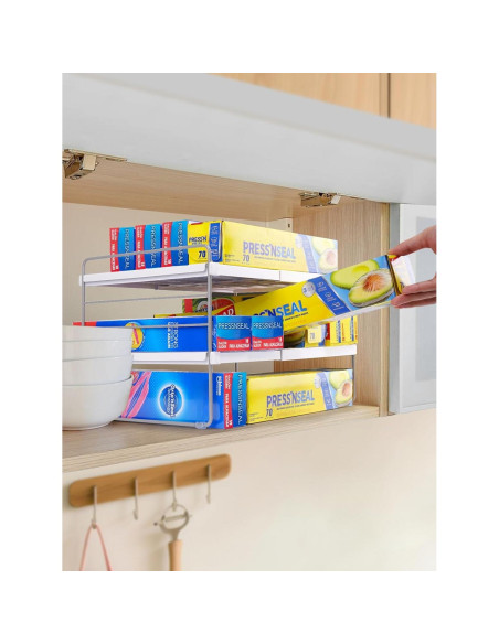 Organizador Expandible de 3 Niveles Cirhy para Cocina y Despensa Organizador Expandible de 3 Niveles Cirhy para Cocina y Despensa