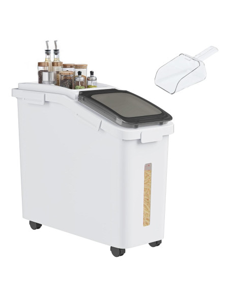 Contenedor de Almacenamiento YITAHOME 43.2L Hermético Blanco Contenedor de Almacenamiento YITAHOME 43.2L Hermético Blanco