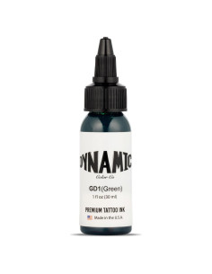 Tinta para Tatuajes Verde Dynamic Color Co 29.57 ml Esterilizada