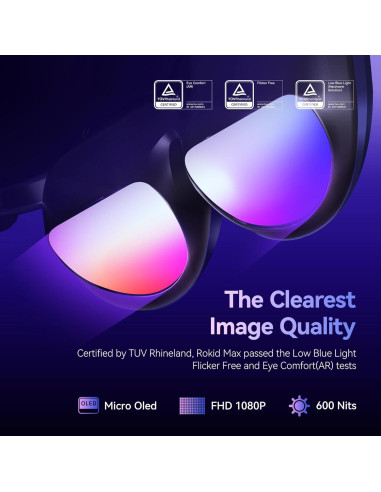 Gafas AR Rokid Joy Pack con Pantalla Micro-OLED 160"
