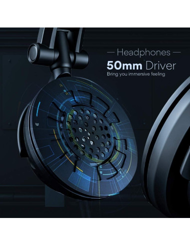 Micrófono USB MAONO AU-A04H con Auriculares y Soporte