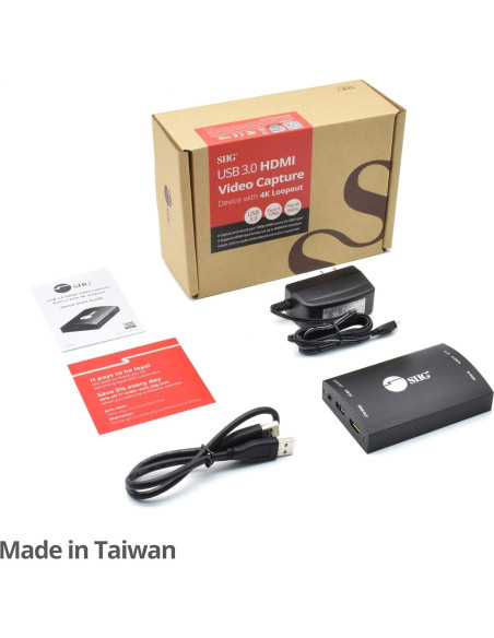 Tarjeta Captura HDMI USB 3.0 SIIG CE-H26H11-S1 4K 60Hz Tarjeta Captura HDMI USB 3.0 SIIG CE-H26H11-S1 4K 60Hz