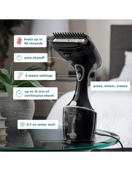 Vaporizador de Mano HoMedics PerfectSteam 1550W Calentamiento Rápido Vaporizador de Mano HoMedics PerfectSteam 1550W Calentamiento Rápido