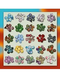 Dados de Misterio 1985 Games, Set de 7 Dados Poliedricos 2