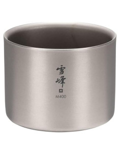 Taza Apilable de Titanio Doble Pared Snow Peak M400 400ml