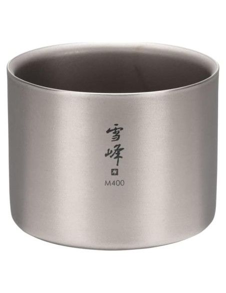 Taza Apilable de Titanio Doble Pared Snow Peak M400 400ml Taza Apilable de Titanio Doble Pared Snow Peak M400 400ml