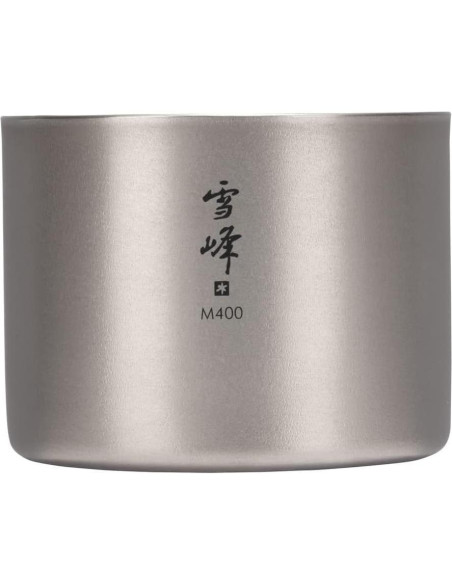 Taza Apilable de Titanio Doble Pared Snow Peak M400 400ml Taza Apilable de Titanio Doble Pared Snow Peak M400 400ml