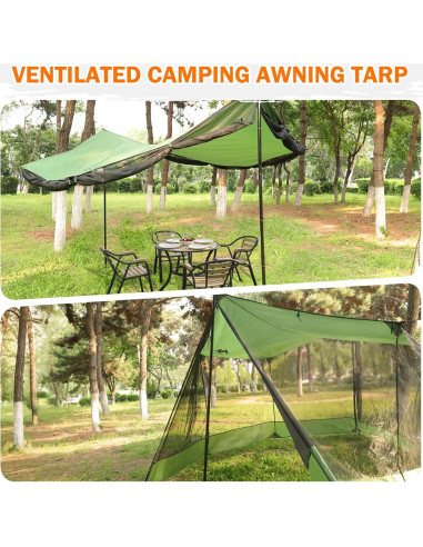 Casa de Pantalla Grande AYAMAYA 5.49x3.35m Toldo Camping Insectos