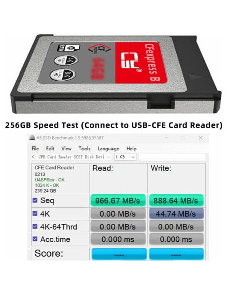 Tarjeta de Memoria CFexpress Tipo B 256GB Cablecc 8K RAW Tarjeta de Memoria CFexpress Tipo B 256GB Cablecc 8K RAW
