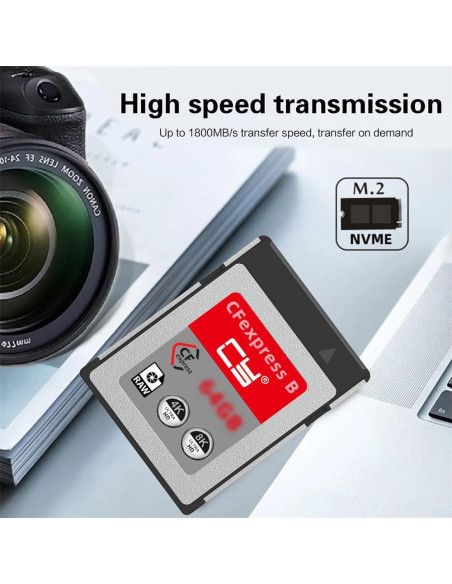 Tarjeta de Memoria CFexpress Tipo B 256GB Cablecc 8K RAW Tarjeta de Memoria CFexpress Tipo B 256GB Cablecc 8K RAW