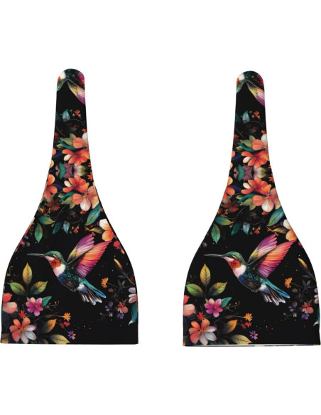 Sombrero de Nudo para Bebés con Flores - Negro 0-6 Meses Sombrero de Nudo para Bebés con Flores - Negro 0-6 Meses