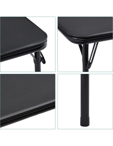 Conjunto de Mesa y Sillas Plegables VECELO para Niños 3 Piezas