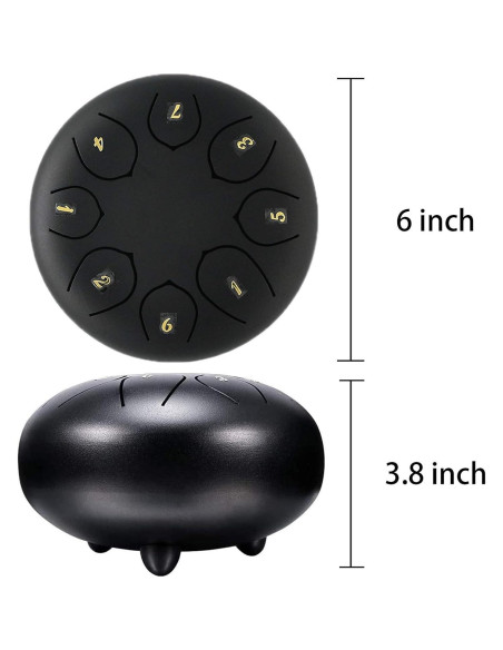 Tambor de Lluvia OXT 6 Notas 15 cm Negro para Exterior Tambor de Lluvia OXT 6 Notas 15 cm Negro para Exterior