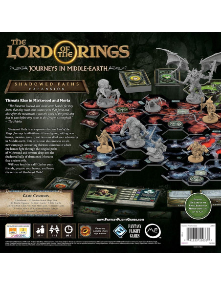 Expansión Caminos Sombríos El Señor de los Anillos - 1-5 Jugadores Expansión Caminos Sombríos El Señor de los Anillos - 1-5 Jugadores