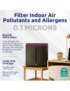 Purificador de Aire Rabbit Air A3 SPA-1000N HEPA Ultra Silencioso 2