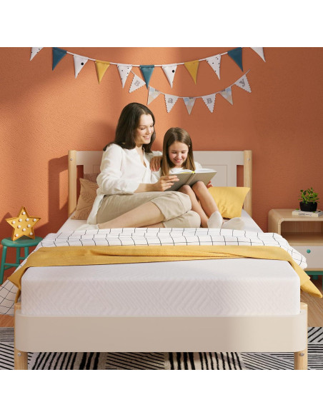 Colchón EGOHOME Twin 5 Pulgadas Espuma de Memoria Gel Verde Colchón EGOHOME Twin 5 Pulgadas Espuma de Memoria Gel Verde