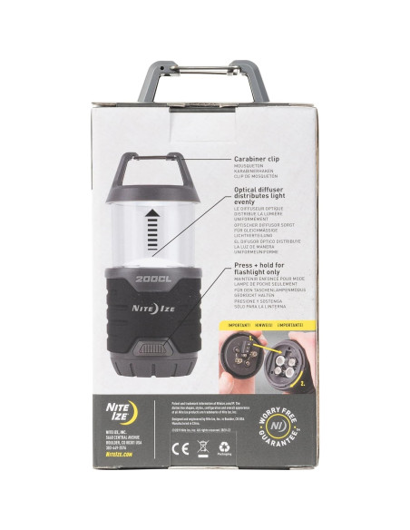 Linterna LED Plegable Nite Ize Radiant 200 Lúmenes Camping Linterna LED Plegable Nite Ize Radiant 200 Lúmenes Camping