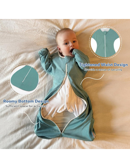 Saco de Sueño ZIGJOY 1.0 Tog Bambú Verde Menta 6-12 Meses Saco de Sueño ZIGJOY 1.0 Tog Bambú Verde Menta 6-12 Meses