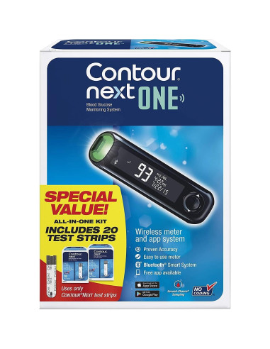 Kit de Monitoreo de Glucosa CONTOUR NEXT ONE - Precisión y Bluetooth