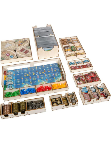 Organizador de Juegos The Broken Token para 7 Wonders