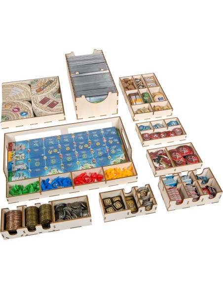 Organizador de Juegos The Broken Token para 7 Wonders Organizador de Juegos The Broken Token para 7 Wonders