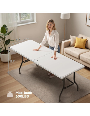 Mesa Plegable Ortus Collective 182x73.7cm 272KG Blanco