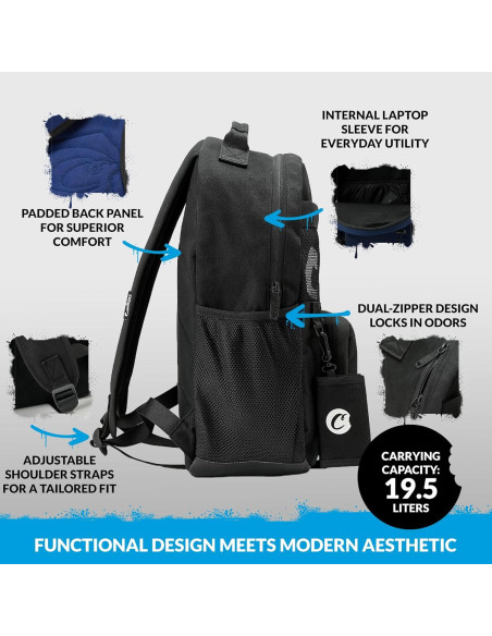 Mochila Stasher Cookies Sin Olor 35.7L Negra para Viaje Mochila Stasher Cookies Sin Olor 35.7L Negra para Viaje