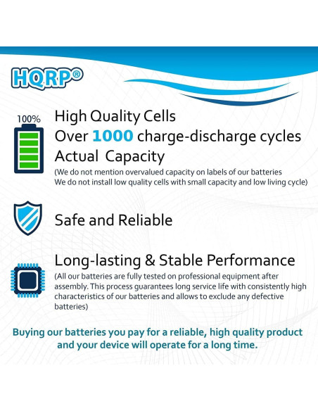 Batería Recargable HQRP para Auriculares Bose QC3 - 2 Pack Batería Recargable HQRP para Auriculares Bose QC3 - 2 Pack