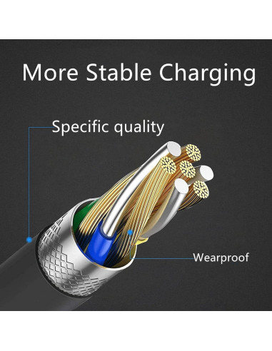 Cable de Carga Micro USB 1.52m Digipartspower para Auriculares