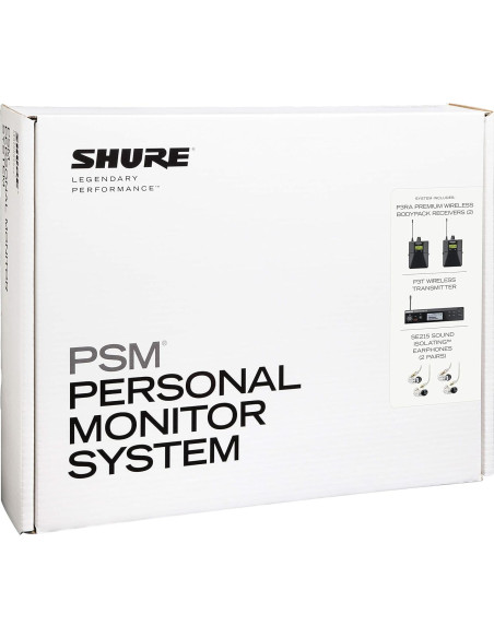 Sistema Inalámbrico de Monitoreo In Ear Shure PSM300 Doble Sistema Inalámbrico de Monitoreo In Ear Shure PSM300 Doble