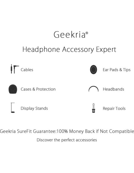 Almohadillas de Reemplazo Geekria para Auriculares Logitech G533 G633 G635 G933 G935 Almohadillas de Reemplazo Geekria para Auriculares Logitech G533 G633 G635 G933 G935