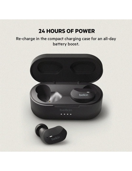Auriculares Inalámbricos Belkin SoundForm, Bluetooth, IPX5, Negro Auriculares Inalámbricos Belkin SoundForm, Bluetooth, IPX5, Negro