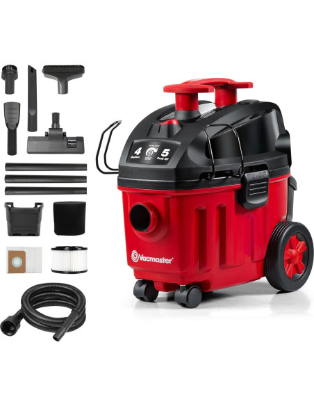 Aspiradora Húmeda/Seca Vacmaster 4 Galones 5 HP VF408B Aspiradora Húmeda/Seca Vacmaster 4 Galones 5 HP VF408B
