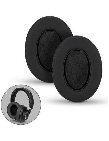 Almohadillas de Reemplazo Brainwavz para Auriculares Grandes - PU Negro