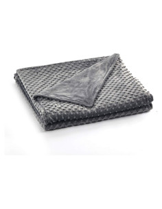Funda de Edredón RelaxBlanket 122x183cm Minky Dot Gris Oscuro