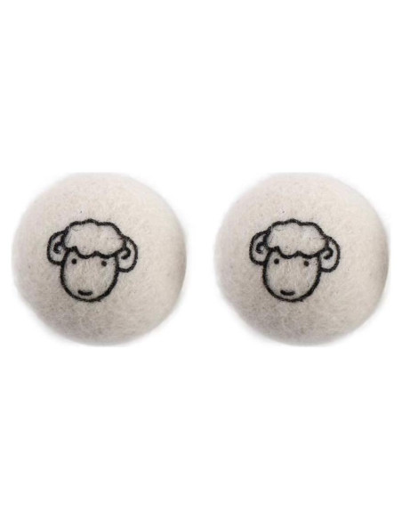 Bolas de Secadora de Lana Jizlan - Set de 2 Reutilizables Bolas de Secadora de Lana Jizlan - Set de 2 Reutilizables