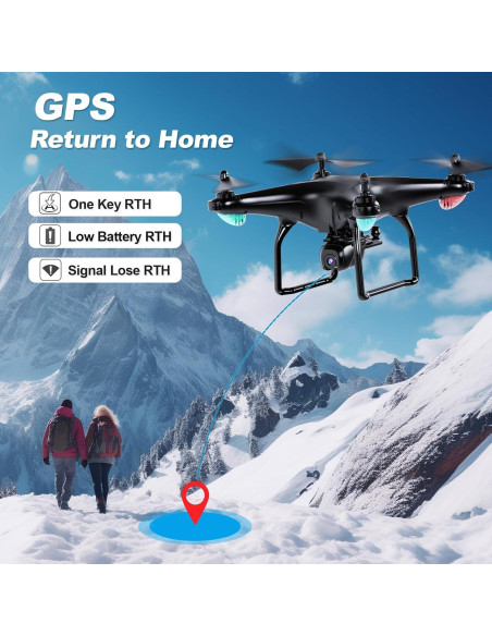 Drone GPS Cheerwing U88S 4K con control por voz y 36 min vuelo Drone GPS Cheerwing U88S 4K con control por voz y 36 min vuelo
